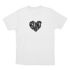 Bunt Heart Unisex T Shirt White